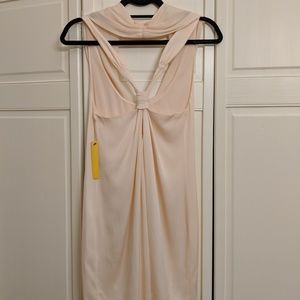 Alice & Olivia Colleen Cowl Neck Knot Back Dress